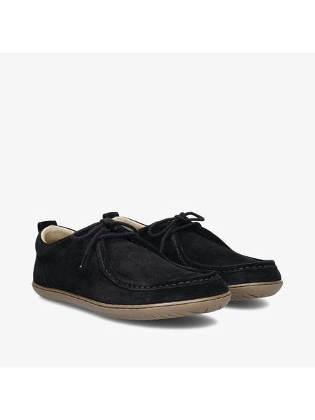 Barefoot Mokasíny GROUNDIES® Cricket Černé