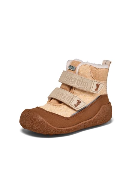 AFFENZAHN PREWALKER MIDBOOT VEGAN SNUGGY Affenzahn Brown | Dětské první barefoot zateplené botičky