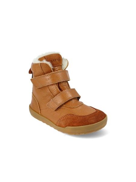 Botas barefoot de inverno de criança RAYVE LAHTI castanho conhaque