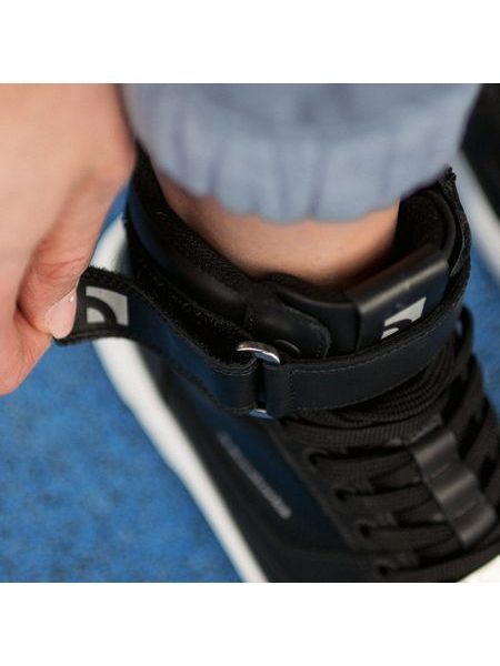 Adidași barefoot Barebarics Zing High Top negri și albi din piele