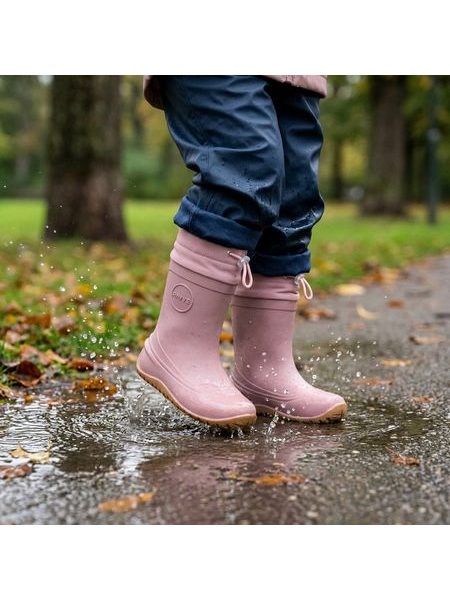 RAYVE MONSOON COVER Pink/Caramel | Dětské barefoot holínky