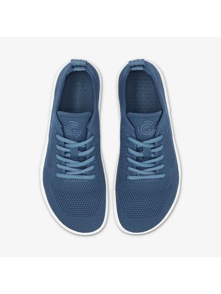 Barefoot Tenisky GROUNDIES® Active Knit Modro Bílé