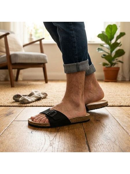 Barefoot Pantofle NATURAL BAREFOOT SAVA ONE černé