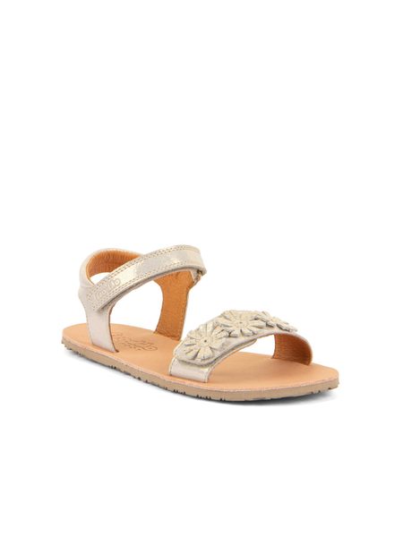FRODDO SANDAL FLEXY FLOWER II Gold Shine | Barefoot sandály