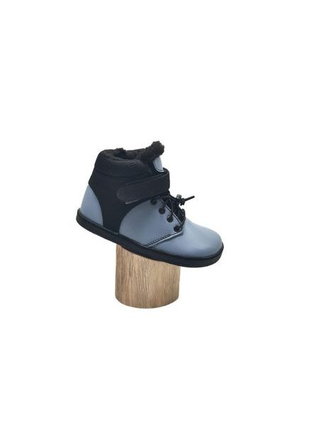 Dětské Barefoot Zimní boty PEGRES BF40 0.1 modré