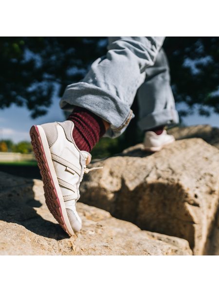 XERO SHOES WYNN Tan/Pink Sand/Red | Dámské barefoot tenisky