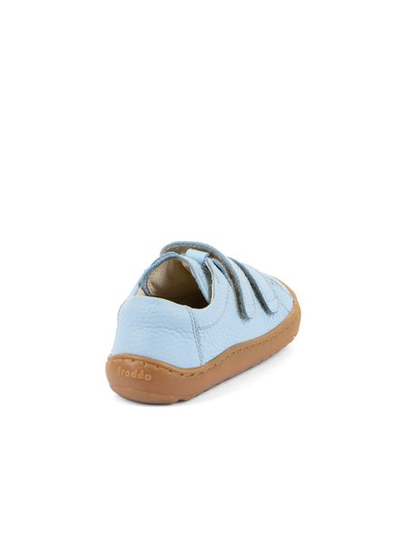 FRODDO TENISKY BAZE LEATHER D-VELCRO Light Blue | Dětské barefoot tenisky