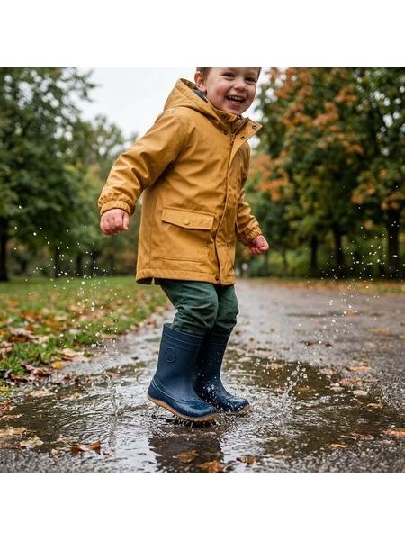 RAYVE MONSOON Dark Blue | Dětské barefoot holínky