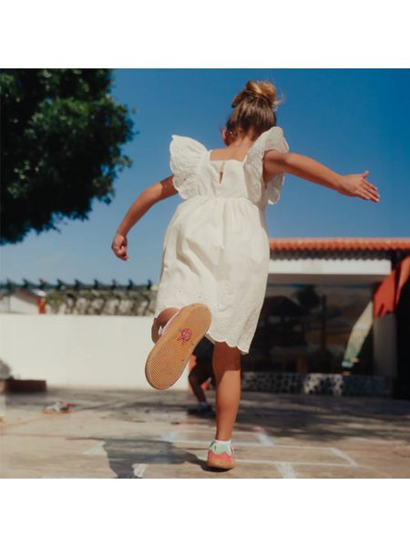 Dětské Barefoot Tenisky GROUNDIES® Lou 2.0 Růžová MInt