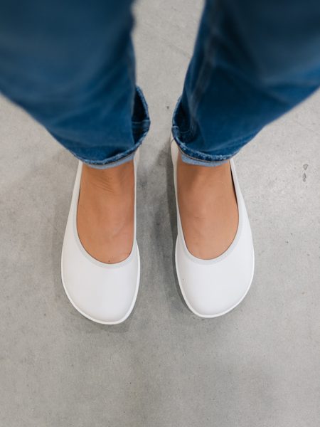 Balerini barefoot pentru femei Be Lenka Sophie - All Chalk White
