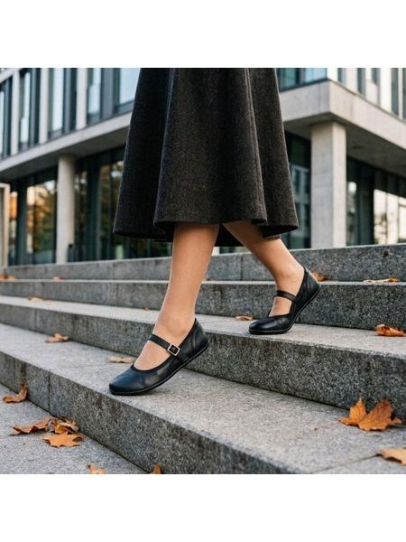Damen-Barfuß-Ballerinas ANGLES ARIADNE Schwarz