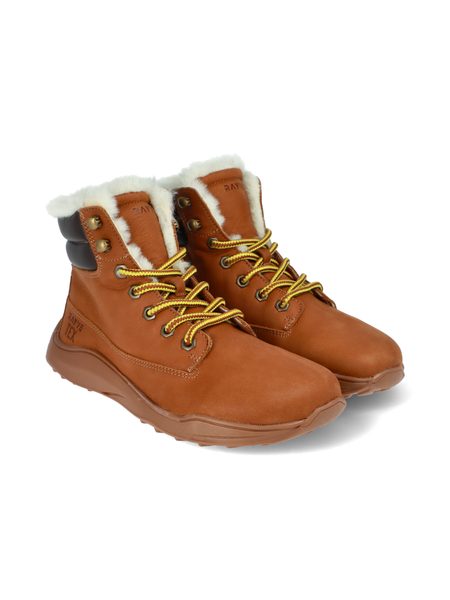 Dámské Barefoot Zateplené kotníkové boty RAYVE UTAH 3.0 koňakové