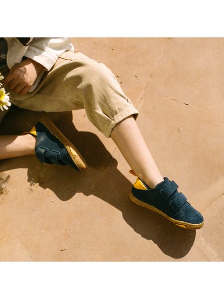 Dětské Barefoot Tenisky GROUNDIES® Malmö Modré