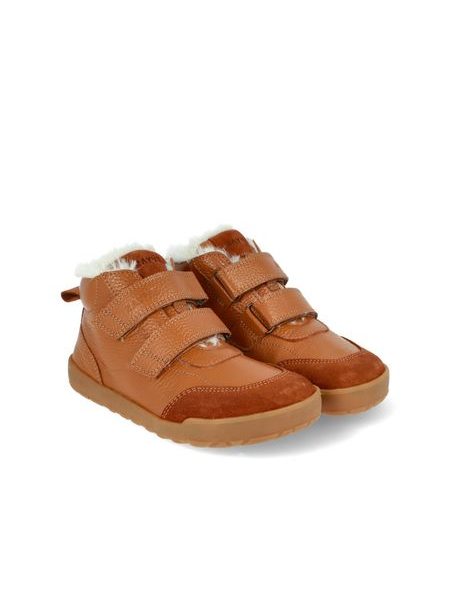 Gyerek barefoot téli cipő RAYVE TALINN 3.0 barna konyak