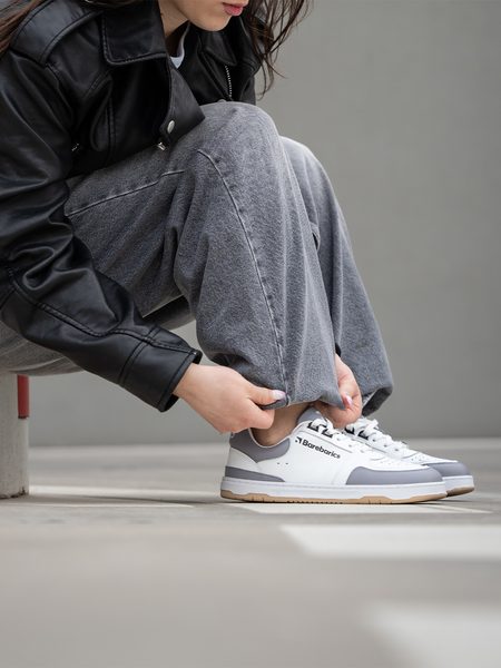Adidași barefoot Barebarics Wave alb și gri