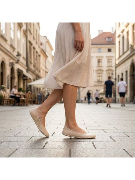 Dámské Barefoot Baleriny ANGLES CALISTO béžové