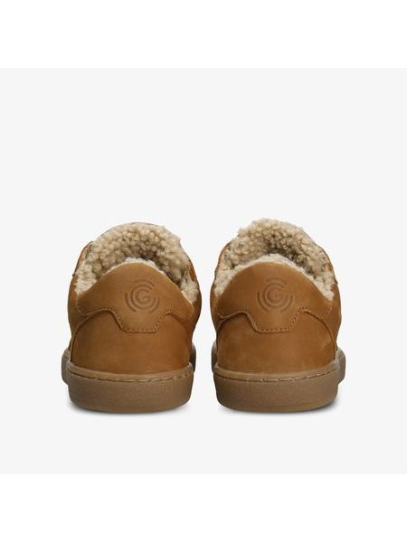 Dámské Barefoot Zateplené Tenisky GROUNDIES® HAMPTONS TEDDY 2.0 REGULAR Koňakové