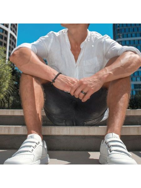 Barefoot sneakers voor dames en heren Barebarics Zing Velcro wit