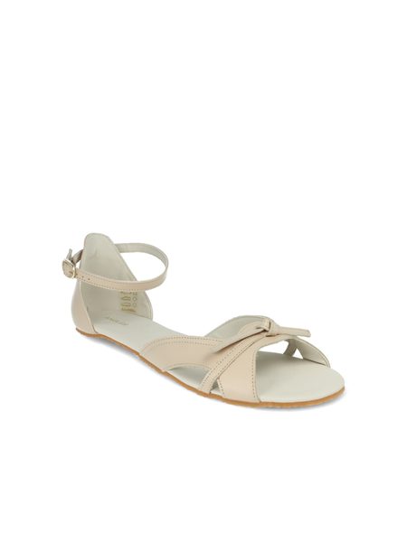 ANGLES NISA Beige | Dámské barefoot sandály