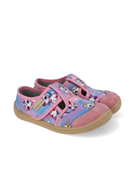 Gyerek Barefoot Papucs RAYVE JOY Blue Unicorn