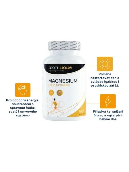 MAGNESIUM GOOD MORNING MALATE 60 cps – Hořčík na podporu energie
