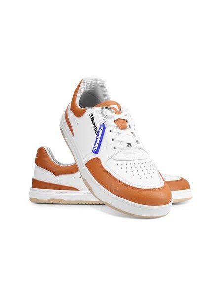 Barefoot sneakers voor dames en heren Barebarics Wave - wit-oranje