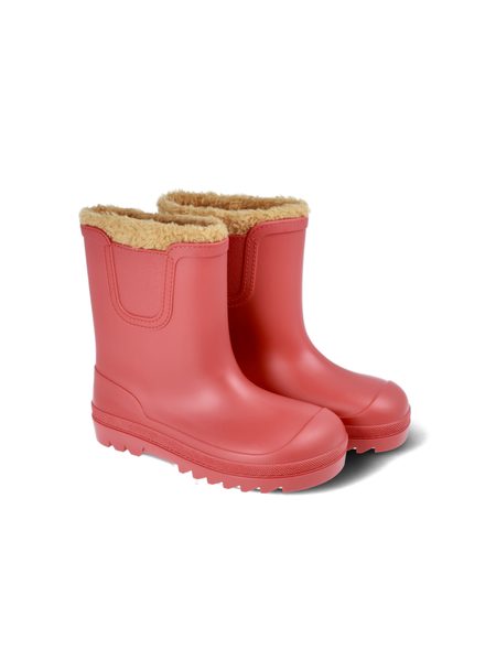 IGOR ZATEPLENÉ ZIMNÍ HOLÍNKY VERONA BORREGO Coral | Dětské barefoot holínky