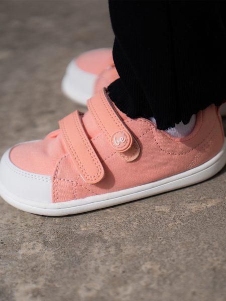Ténis barefoot de criança Be Lenka Canvi Kids rosa-coral