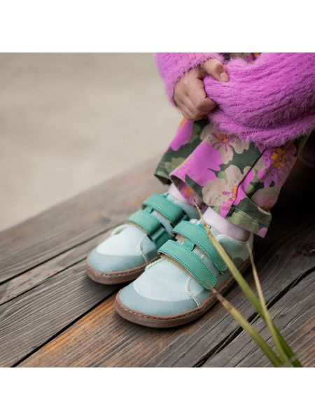 PEGRES TENISKY BF57U Mint | Dětské barefoot tenisky
