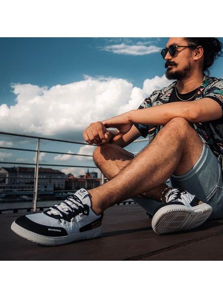 Ténis barefoot Barebarics Revive X Sea Shepherd - Orca preto