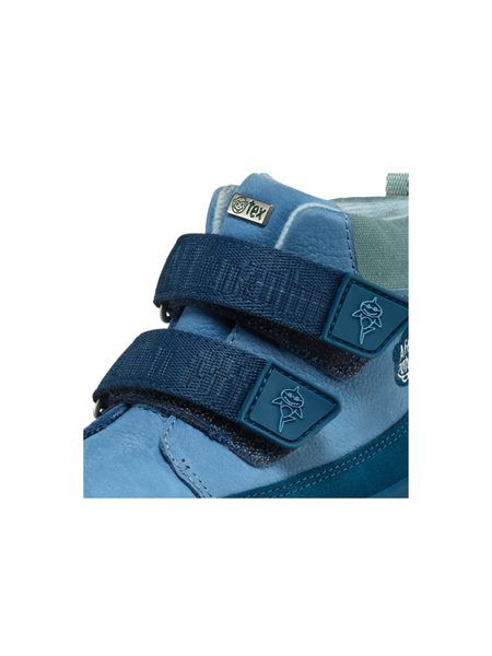 AFFENZAHN LOWBOOT LEATHER FRIENDY SHARK Blue | Dětské celoroční barefoot boty