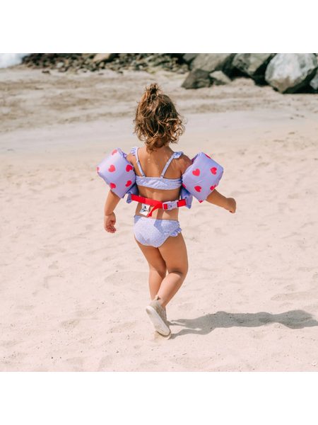 BIKINY S UPF 50+ Lila Leopard