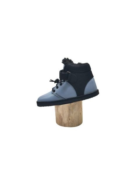 Dětské Barefoot Zimní boty PEGRES BF40 0.1 modré