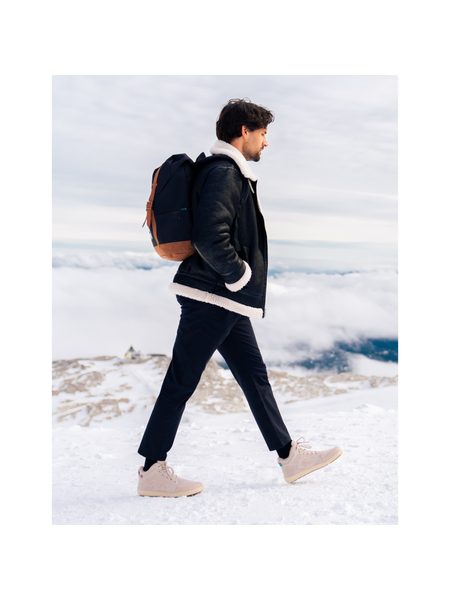 BE LENKA ZIMNÍ KOTNÍKOVÉ ArcticEdge - Beige | Zimní zateplené barefoot boty