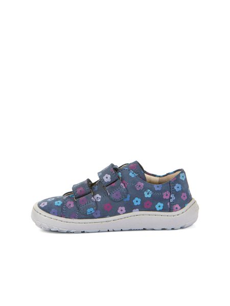 FRODDO TENISKY BASE LEATHER D-VELCRO DENIM+ | Dětské barefoot tenisky
