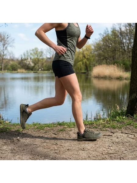 BENNON Barefoot Outdoor Khaki | Barefoot sportovní outdoorové boty