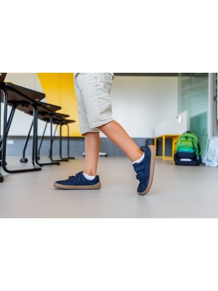Sapatos barefoot de criança Be Lenka Bounce azul-escuro