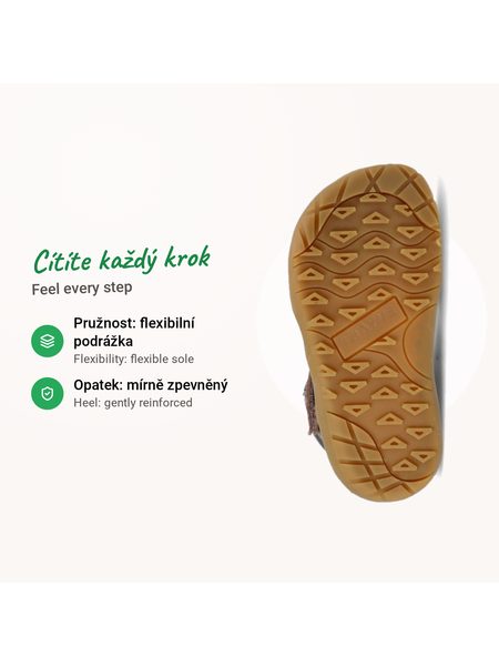 Bottes d'hiver barefoot enfant RAYVE LAHTI rose doré