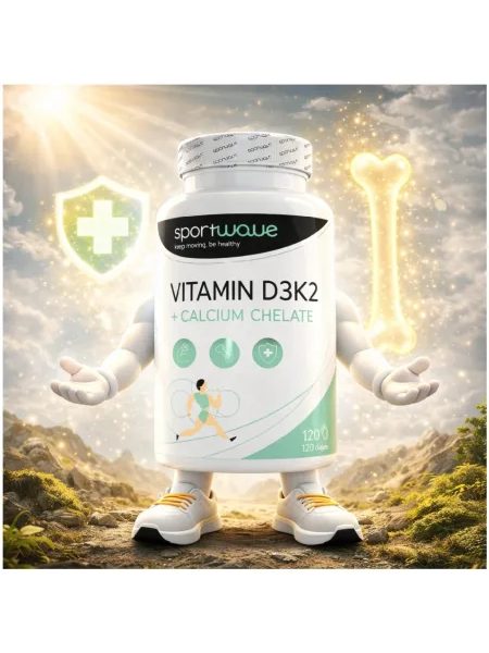 VITAMIN D3K2+ CALCIUM CHELATE SportWave (120cps)