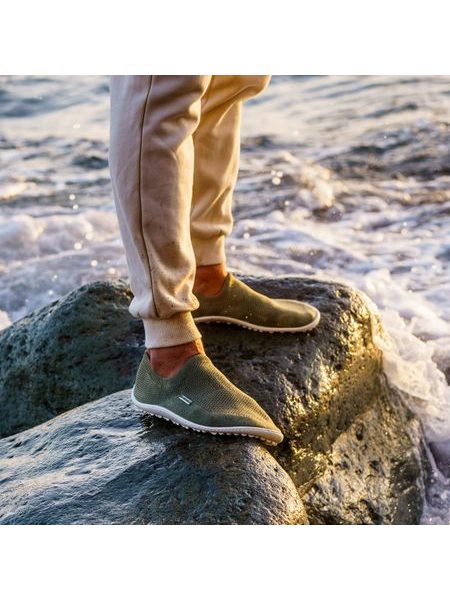 LEGUANO SCIO Green | Barefoot slip on boty