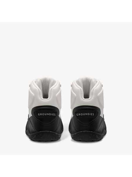 GROUNDIES® All Terrain High Off-white / Black | Dámské barefoot pohorky