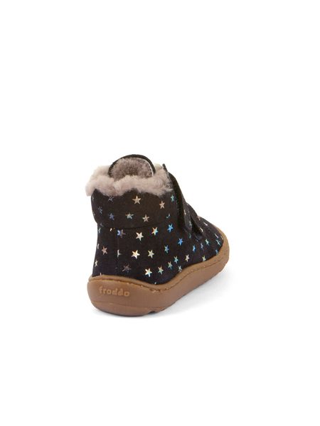 FRODDO ZIMNÍ FURRY Stars | Dětské zimní zateplené barefoot boty