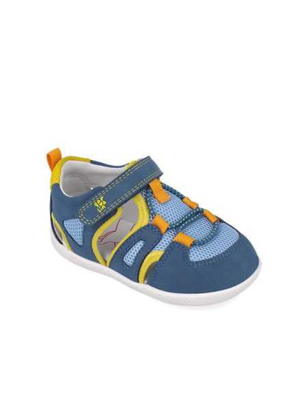 GARVALÍN SANDÁLY SPORT Blue/Yellow | Dětské barefoot sandály 3