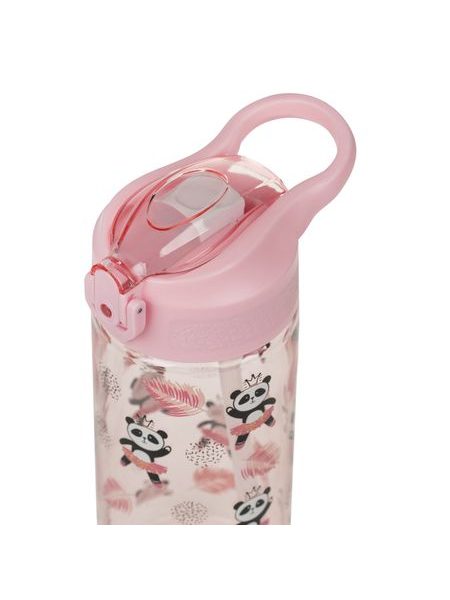 BAAGL Tritanová láhev na pití s brčkem Panda 500 ml