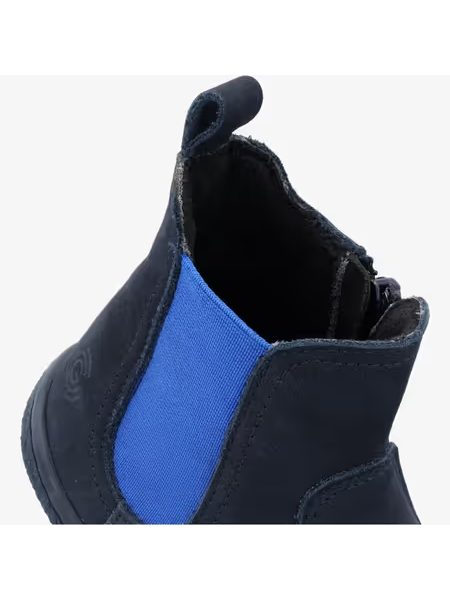 Dětské Barefoot Zateplené Kotníkové Boty GROUNDIES® Everyday Kids Modré