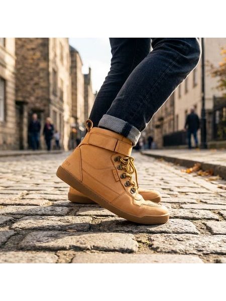 Barefoot Kotníkové topánky RAYVE GLASGOW 3.0 koňakové