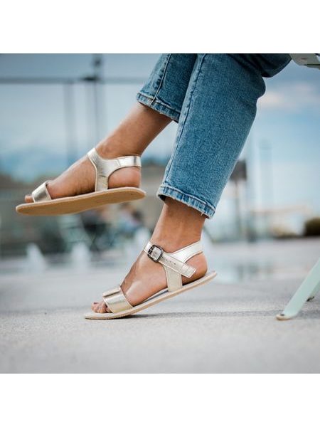 ANGLES HESTIA Gold | Dámské barefoot sandály