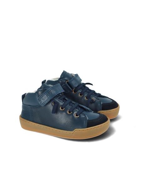Ghete barefoot de iarnă pentru copii CRAVE BERGEN WINTER 3.0 albastre