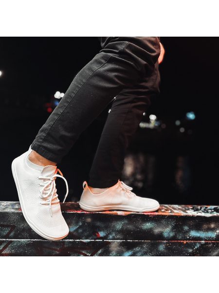 Barefoot Tenisky GROUNDIES® Active Knit Bílé