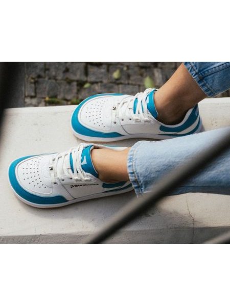 Ténis barefoot Barebarics Wave branco e turquesa-escuro